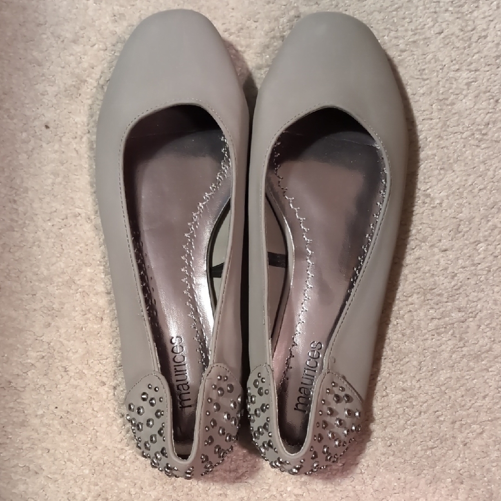 Maurices Gray Studded Women's Flats